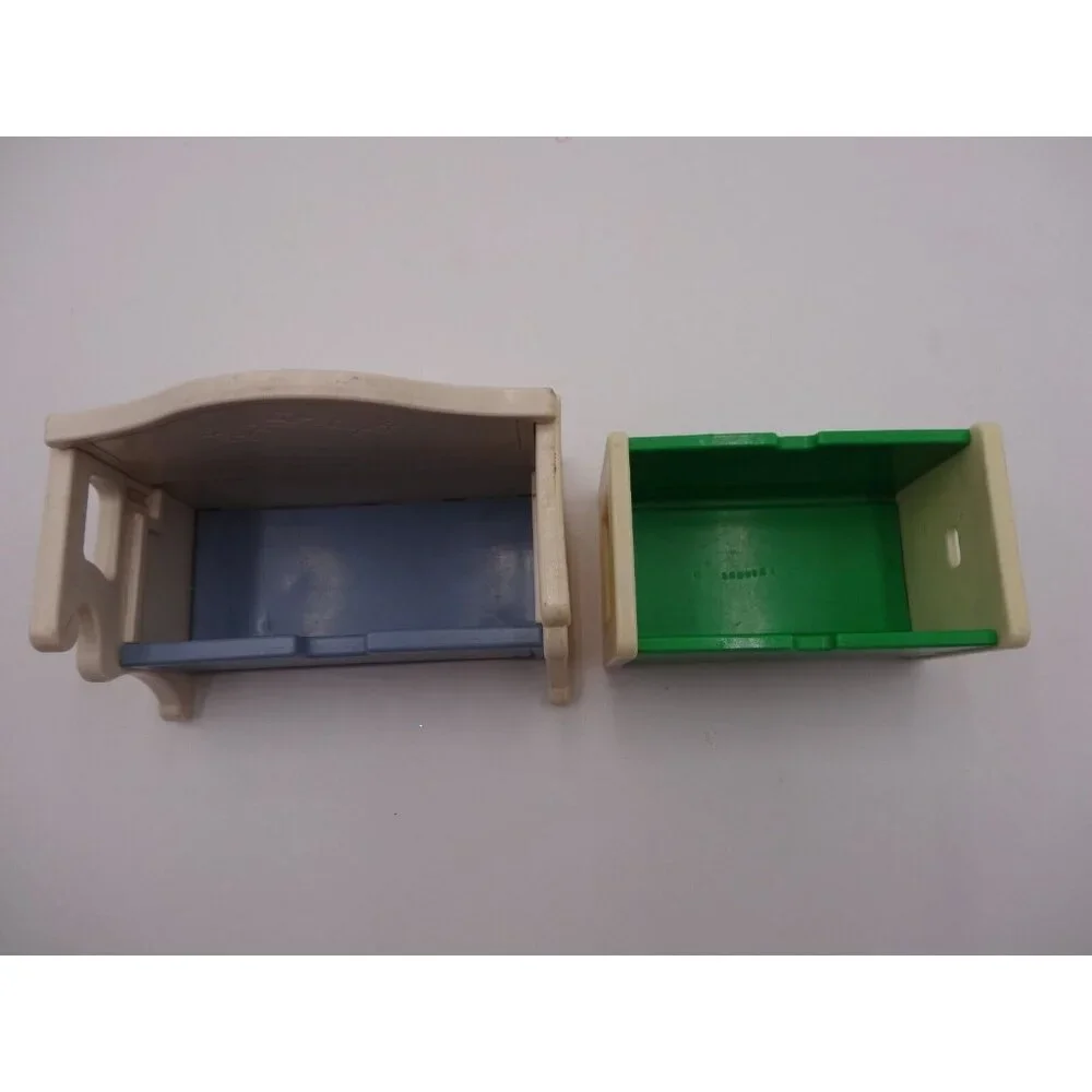 Little Tikes Dollhouse Toy Box Green White 4